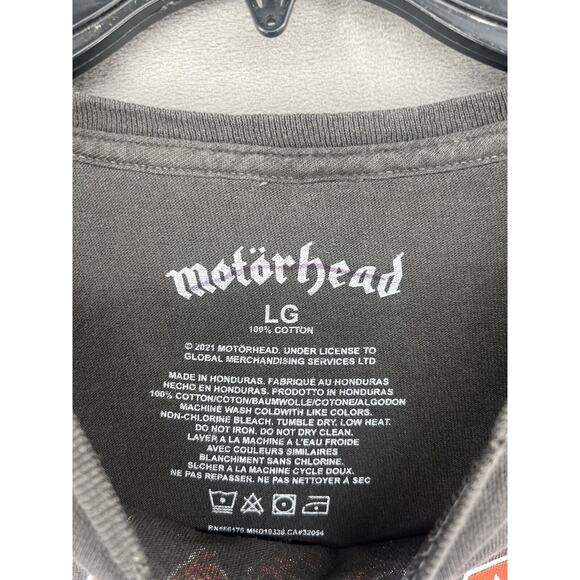 New Urban Outfitters Motörhead Ace Of Spades Tee Size Large Washed Black T Shirt - Picture 7 of 7